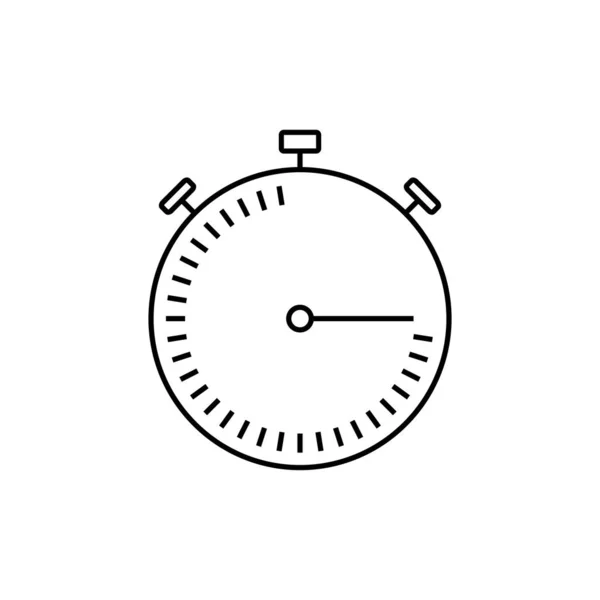 Alto Icono Reloj Línea Delgada Para Web Móvil Diseño Plano — Vector de stock