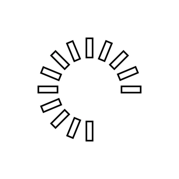 Иконка Концепции Загрузки Концепция Линейной Загрузки Начерчивает Дизайн Символов Простая — стоковый вектор