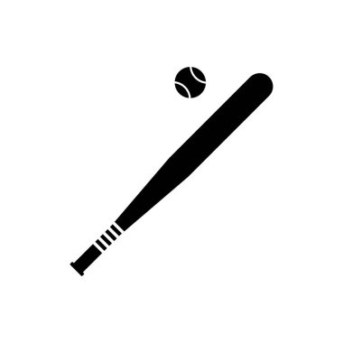 Beyzbol temasının basit simgeleri.