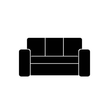 Koltuk vektör simgesi. Tasarımın için, logo. Vektör illüstrasyonu.