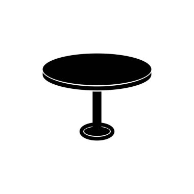 Tablo vektör illüstrasyonu arka planda izole edildi. Masa simgesi. EPS