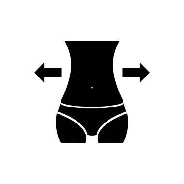 Belden düzeltme ameliyat simgesi.