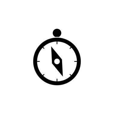 pusula simgesi vektörü. Grafik tasarımı, web sitesi, UI için trend düz biçimi