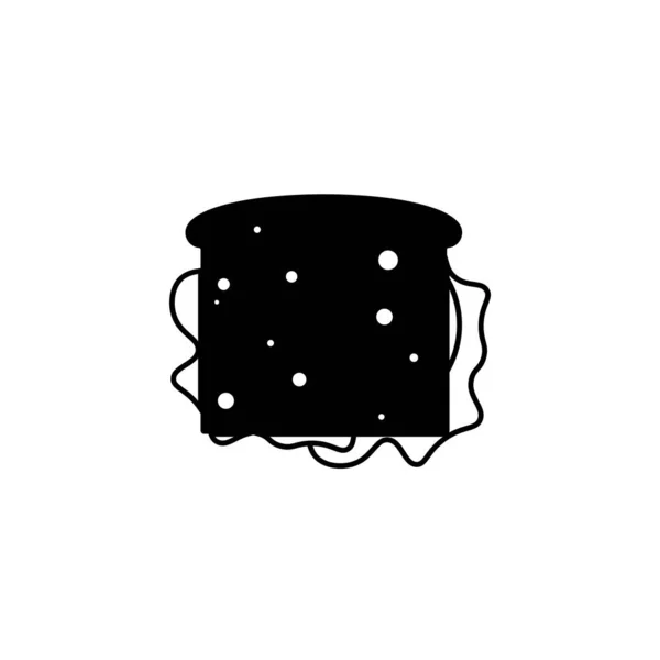 Sandwich Icône Illustration Isolé Vecteur Signe Symbole — Image vectorielle