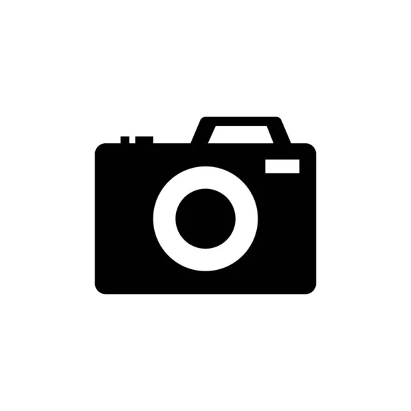 Kamera Symbol Flacher Fotokamera Vektor Isoliert Moderne Einfache Schnappschuss Fotografie — Stockvektor