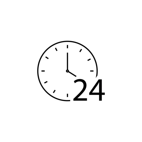 時計のベクトルアイコン 時間ベクトル図 グラフィックデザイン ウェブサイト Uiのためのトレンディーなフラットスタイル — ストックベクタ