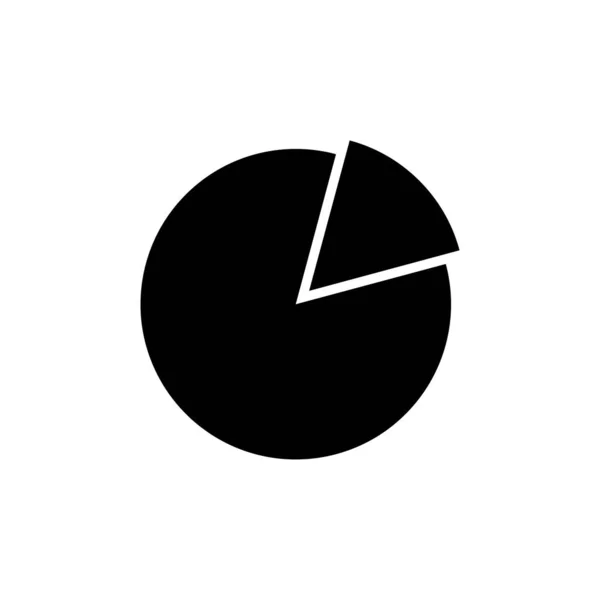 Kuchendiagramm Symbol Trendigen Flachen Stil Isoliert Auf Grauem Hintergrund Diagramm — Stockvektor