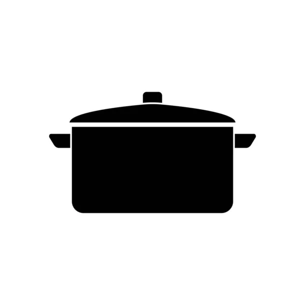 Pot Icon Vector Flat Design — Stock Vector