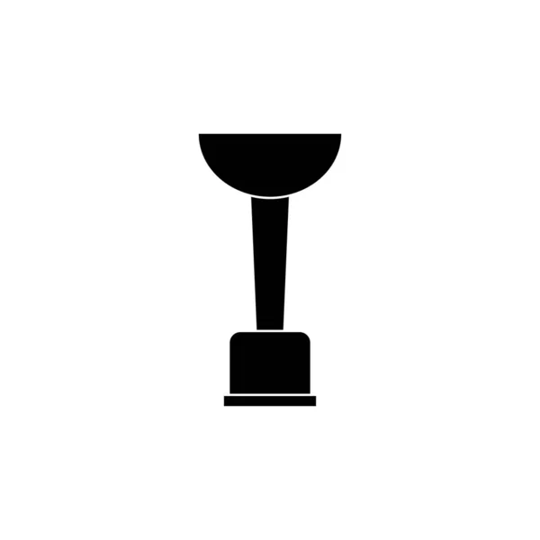 Vinnarpokal Ikonen Sport Konkurrens Siluett Symbol Vektorillustration — Stock vektor