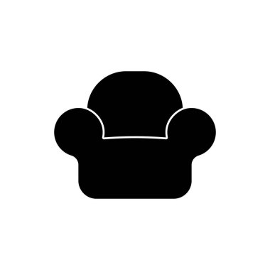 Koltuk, İzole Edilmiş Düz Web Mobil Simgesi