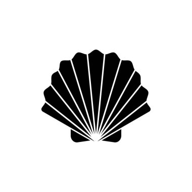 Kabuk simgesi. Düz tasarım tarzı. Web grafikleri için modern vektör pictogramı - stok vektörü