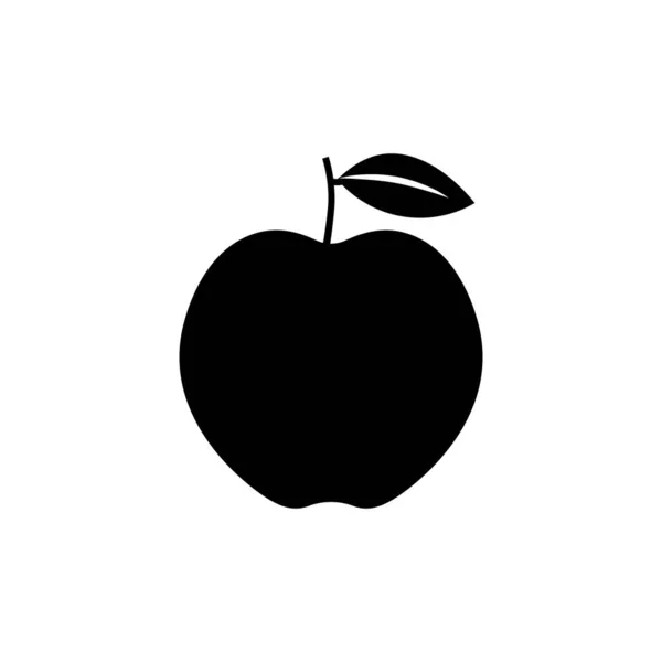 Apfelvektorsymbol Apfelfrucht — Stockvektor