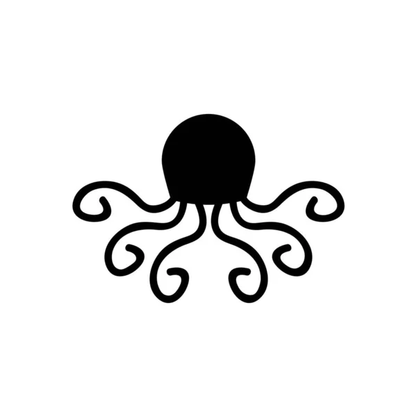 Illustration Octopus Icon White Background — Stock Vector