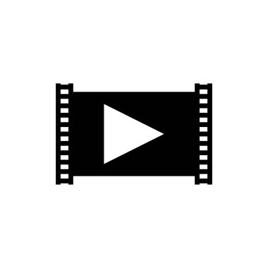 video oynatıcı Simge vektör stok illüstrasyon ağı.