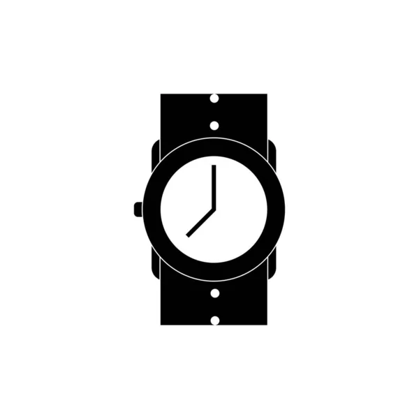 Regardez Icône Vectorielle Horloge Illustration Plate Vecteur Symbole Stock Illustration — Image vectorielle