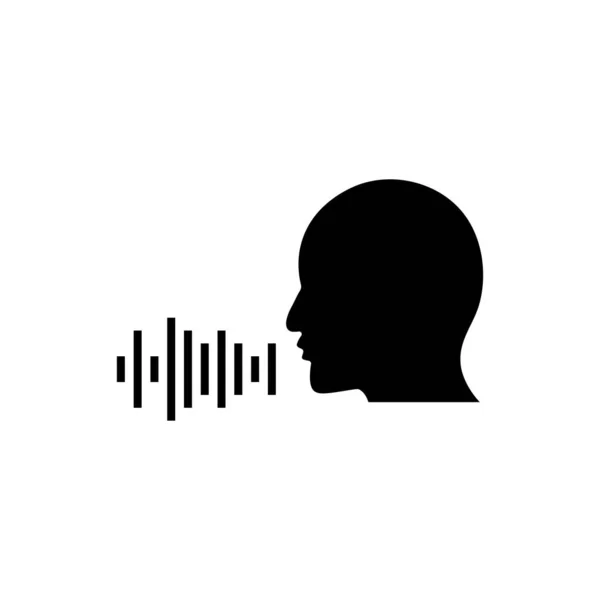 Εικονίδιο Φωνητικής Εντολής Διανυσματικό Σύμβολο Εικονογράφηση Αρχείου Web — Διανυσματικό Αρχείο