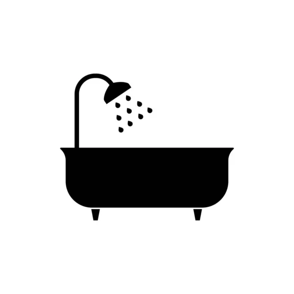 Vector Bath Icon Vector Symbol Stock Illustration Web — Stock Vector