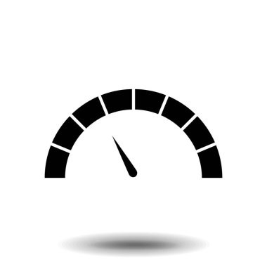 Hız göstergesi simgesi, vektör. Basit düz sembol. Resim resim çizimi