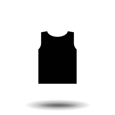 T-SHIRT vektör simgesi. Basit düz sembol. Resim resim çizimi