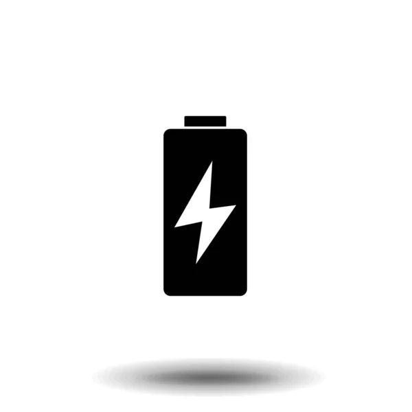 Icône Charge Batterie Illustration Vectorielle Stock Style Design Plat — Image vectorielle