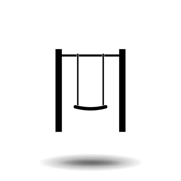 Swing Ikone Hochwertiges Schaukel Symbol Auf Weißem Hintergrund Aus Der — Stockvektor