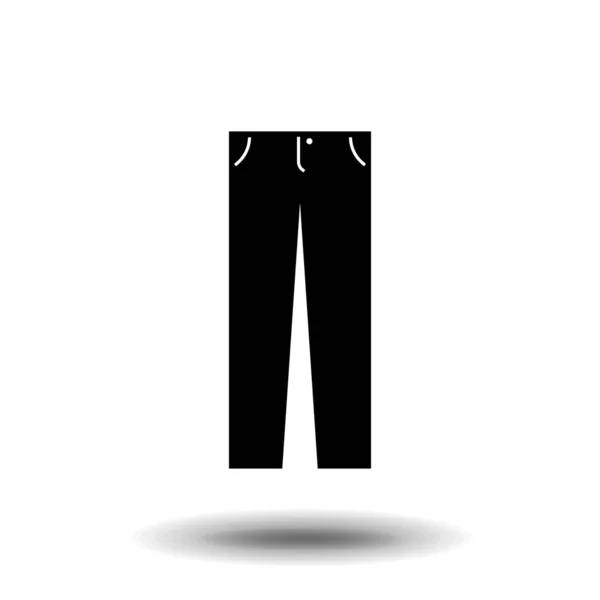 Men Trousers Icon Simple Flat Symbol Illustration Pictogram — Stock Vector