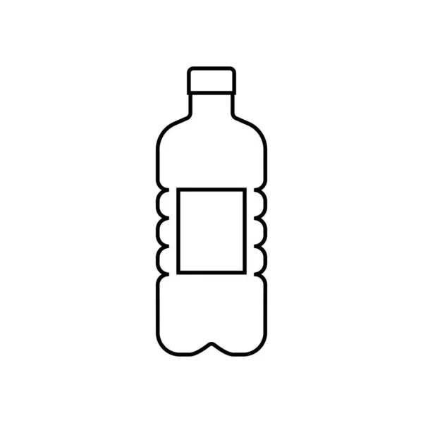 Значок Бутылки Водой Иллюстрация Изолированный Символ Вектора — стоковый вектор