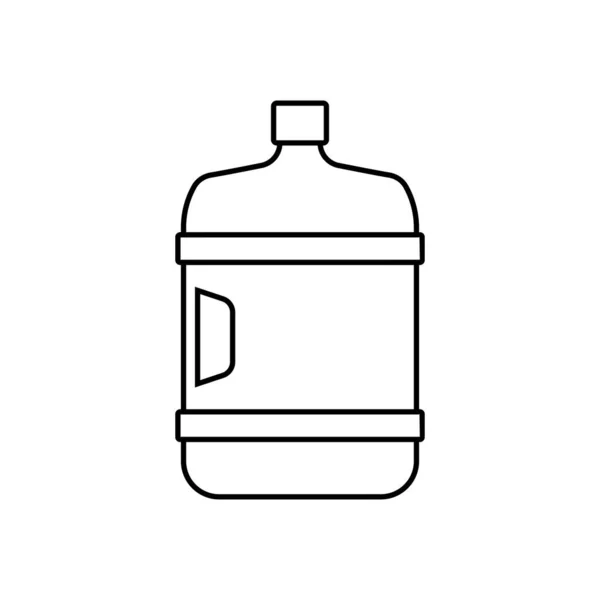 Symbolvektor Wasserflasche — Stockvektor