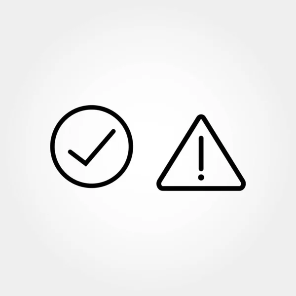 Don Good Bad Icons Positive Negative Symbols Vector Illustration Eps — Stock Vector