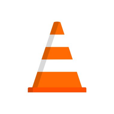 Yol koni simgesi. Vektör konsept illüstrasyon tasarımı için.