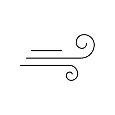 Web sitesi tasarımı ve geliştirmesi için Rüzgar İnce çizgi simgesi, uygulama geliştirme. Birinci sınıf bir ikon. Logo vektör illüstrasyonu