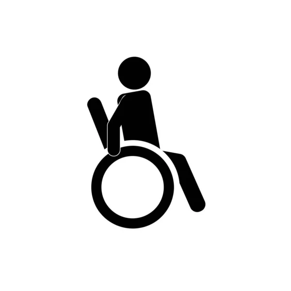 身体障害者アイコン デザインのためのベクトルコンセプトイラスト — ストックベクタ