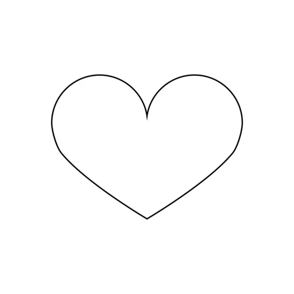 Современная Икона Линии Сердца Премиум Пиктограмма Выделена Белом Фоне Векторная — стоковый вектор