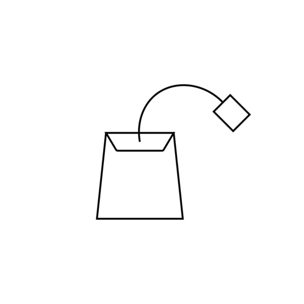 Линия Икона Пакетик Символ Иллюстрация Логотипа Идеальный Вектор — стоковый вектор