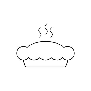 Pasta anahat vektör simge veya tasarım öğesinde ince çizgi stili