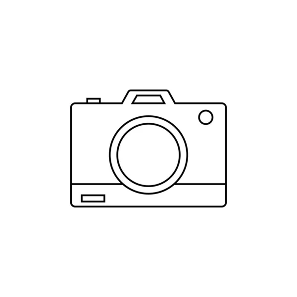 Піктограма Вектора Фотоапарата Фотолінія Вектор Значок Веб Сайтів Мобільний Мінімалістичний — стоковий вектор