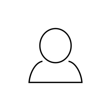 Erkek avatar simgesi bilgi grafik, Web siteleri ve basılı medya ve arabirimler için uygun. Satırı vektör simgesi.