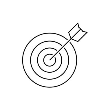 Hedef, doğrusal simge. Doğrusal ağ simgelerinden biri