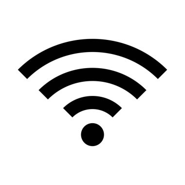 Wi fi Simgesi. Moda düz ui işareti, grafik pictogram.