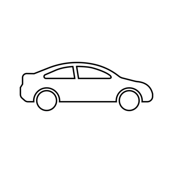 Linea Icono Auto Simbolo Design Del Sito Web Logo App — Vettoriale Stock