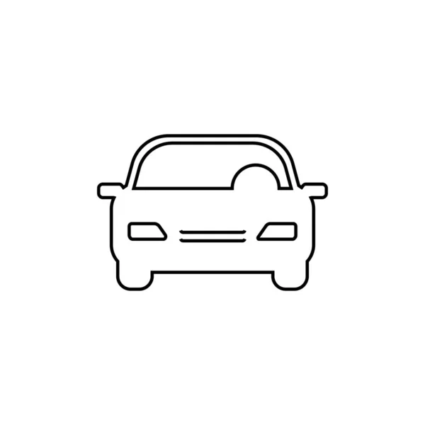 Linea Icono Auto Simbolo Design Del Sito Web Logo App — Vettoriale Stock