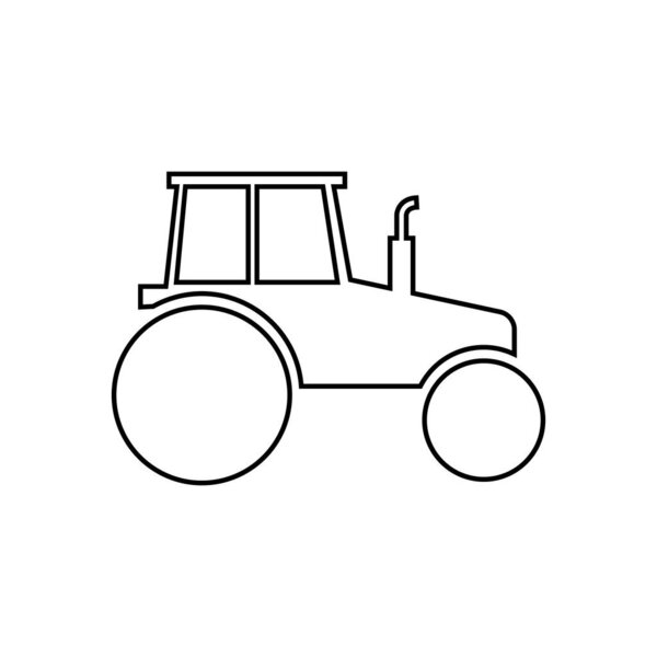 Tractor line icon suitable for info graphics, websites and print media and interfaces.