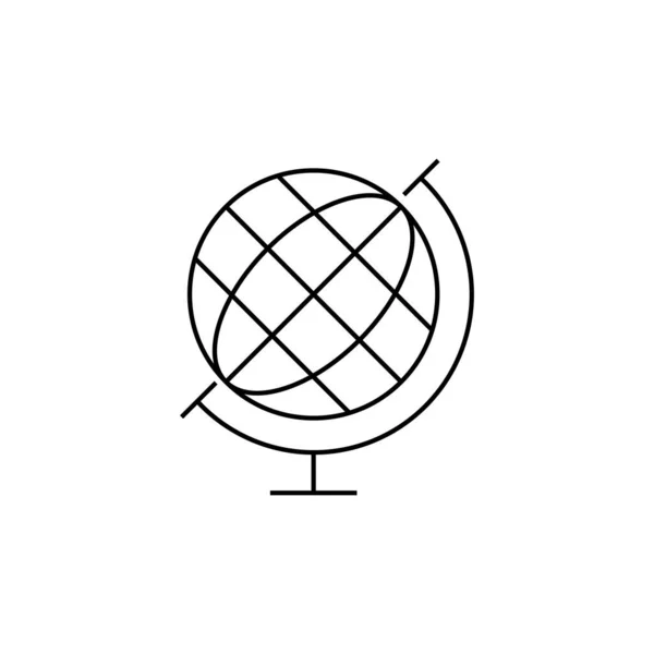 Иконка Мирового Глобуса Стенде Векторная Икона Выделена Белом Фоне Trendy — стоковый вектор