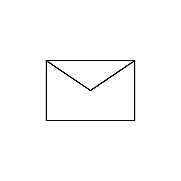 Icône Lettre Mail Signe Illustration Vectorielle Design Plat Icône Message — Image vectorielle