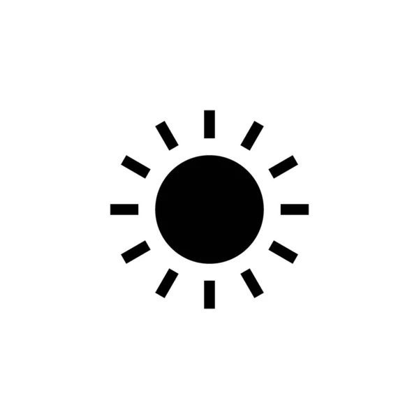 Vektör Güneş Simgesi. Moda düz ui işareti, grafik pictogram.