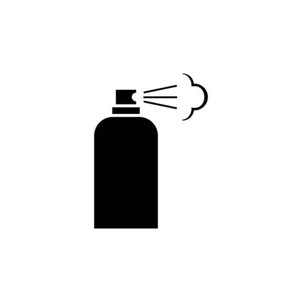 Sprayikon Silhuettsymbol Negativt Utrymme Vektor Isolerad Illustration — Stock vektor