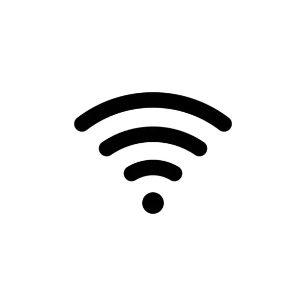 Wifi Sans Fil Modèle Logo Icône Signal Internet — Image vectorielle