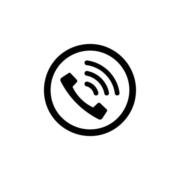 Téléphone Appelle Icône Vectorielle Style Est Plat Symbole Arrondi Couleur — Image vectorielle