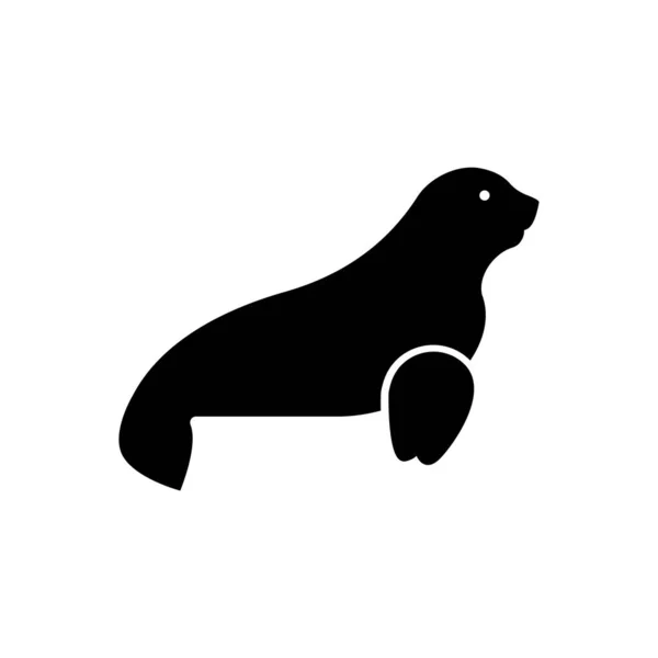 Vector Images Sea Lion Icon White Background — Stock Vector