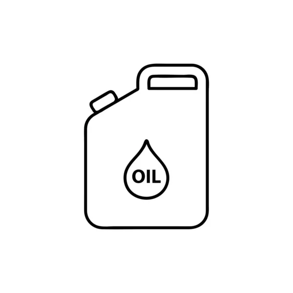 油罐图标 网络中的罐油矢量图标的简单说明 — 图库矢量图片